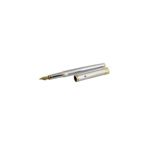 Image of Stratton Fountain Pen - Silver & Gold