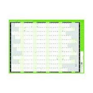Image of Q-Connect Compact Year Planner Unmounted 590 x 420mm 2021 KFCYP21
