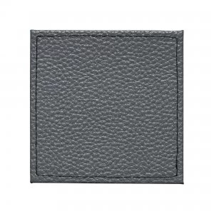 Image of Denby Black Grey Reversable Faux Leather Coasters Set Of 4