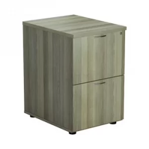 Image of Jemini Grey Oak 2 Drawer Filing Cabinet Dimensions W465 x D600 x