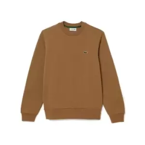 Image of Lacoste Fleece Sweatshirt - Brown