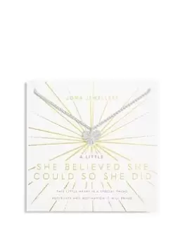 Image of Joma Jewellery A LITTLE SHE BELIEVED SHE COULD SO SHE DID NECKLACE, Silver, Women