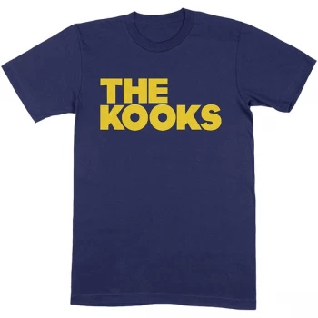Image of Kooks - The - Logo Unisex Medium T-Shirt - Blue