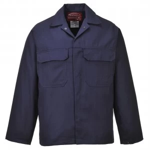 Image of Biz Weld Mens Flame Resistant Jacket Navy M
