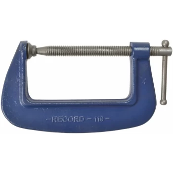 Image of Irwin - T1193 Record 119 Medium-Duty Forged G Clamp 75mm / 3in