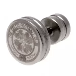Image of Celtic FC Stainless Steel Stud Earring (One Size) (Silver)