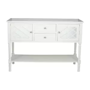 Image of Pacific Puglia Large Sideboard, Painted Pine White