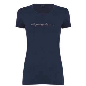 Image of Emporio Armani Signature T Shirt - Blue
