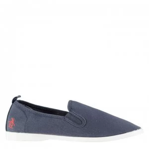 Image of Original Penguin Norris Slip On Pumps - Navy