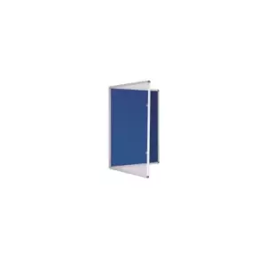 Image of Metroplan Tamperproof noticeboard - 1200 x 900mm (HxW) - Blue