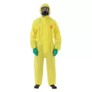 Image of Ansell Yellow Coveralls Hooded Size 2XL - Yellow