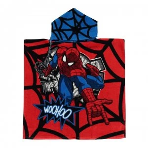 Image of Character Towel Poncho Infant - Spiderman