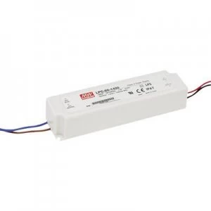 Image of Mean Well LPC-60-1400 LED driver Constant current 58.8 W 1.4 A 9 - 42 V DC not dimmable, Surge protection