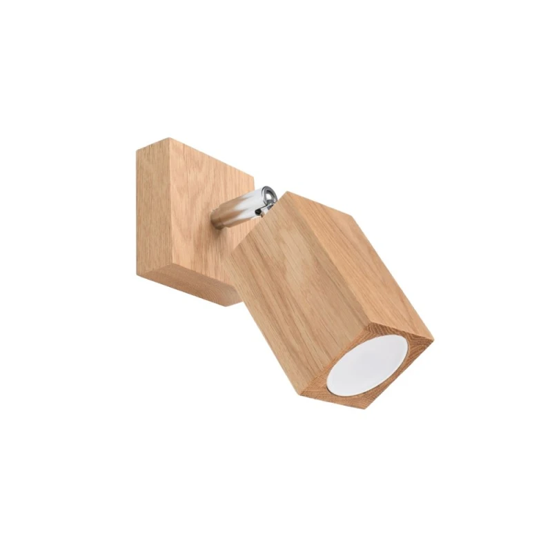 Image of Sollux Lighting Scandinavian Design Wall Lamp - Wood, GU10 Socket - High Quality