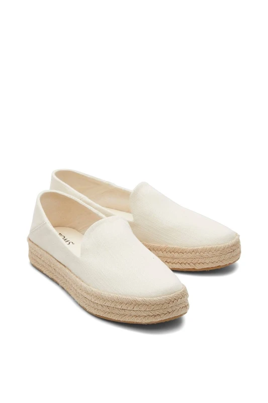 Image of TOMS Womens Carolina Slipper in Natural Size: 4 Natural Female 4