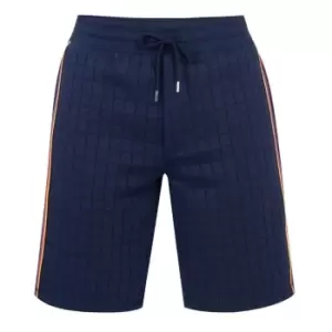 Image of Paul Smith Underwear Striped Tape Shorts - Blue