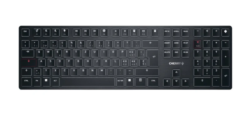 Image of Cherry CHERRY KW X ULP keyboard Home/Office USB + RF Wireless + Bluetooth QWERTZ Swiss Black G8U-27000LTBCH-2