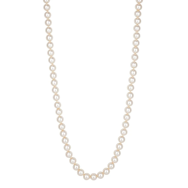 Image of Jon Richard Knotted Cream Pearl Necklace Bead Necklaces One Size Cream 73778869000
