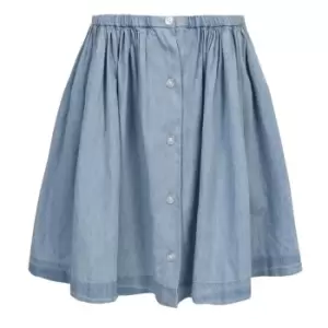 Image of Original Penguin Gathered Skirt - Blue
