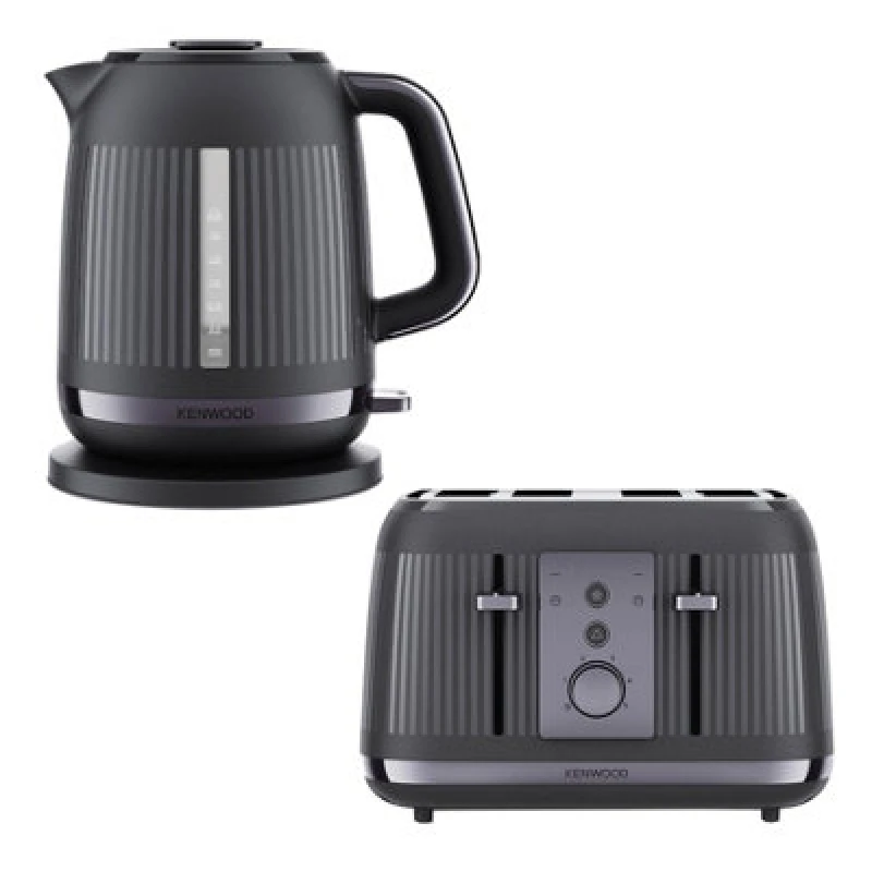 Image of Kenwood Dusk 1.7L Kettle & 4 Slice Toaster Set, Grey - Kenwood KWPK6