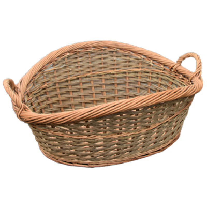 Image of Red Hamper Hh012G/home Wicker Roll Top Loose Weave Wash Basket