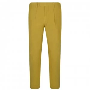 Image of DKNY Zip Hem Trousers - Mustard