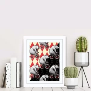 Image of BCT-046 Multicolor Decorative Framed MDF Painting