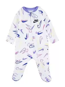 Image of Nike Infant Girls Print Pack All In One, White, Size 3 Months, Women