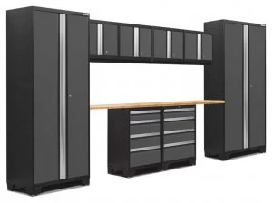 Image of Bold 3.0 Grey 10 piece Garage Cabinet Set 6 Shelves