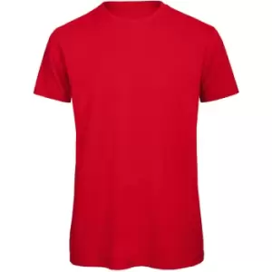 Image of B&C Mens Favourite Organic Cotton Crew T-Shirt (S) (Red)