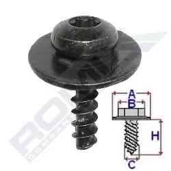 Image of ROMIX Screw / Bolt VW,AUDI,SKODA C60460 N10354602,N10354602,N10354602 N10354602