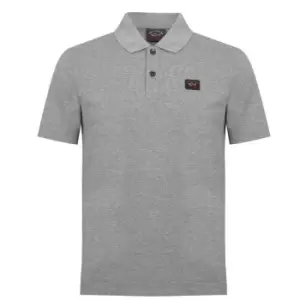Image of Paul And Shark Basic Short Sleeve Polo Shirt - Grey
