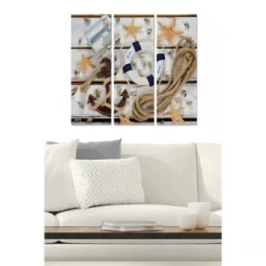 Image of MDF409344754 Multicolor Decorative MDF Painting (3 Pieces)