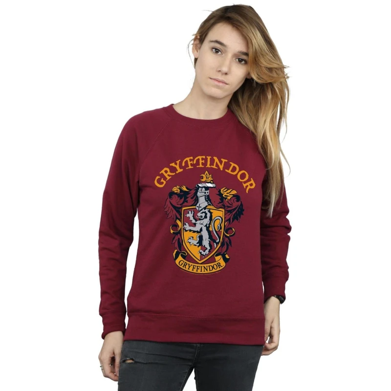 Image of Harry Potter Gryffindor Crest Sweatshirt Burgundy female