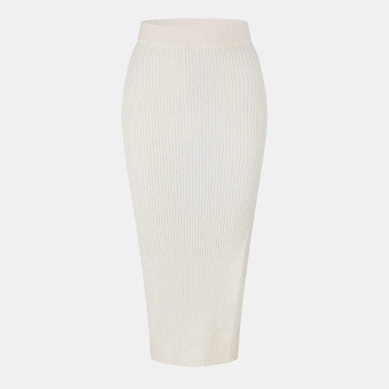 Image of Jack Wills Knitted Midi Skirt - White White 6