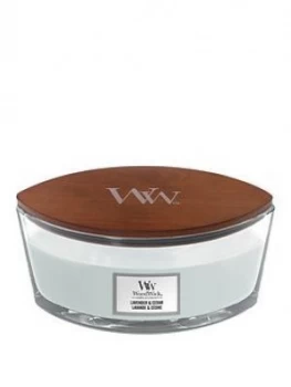 Image of Woodwick Ellipse Jar Candle ; Lavender And Cedar