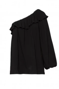 Image of French Connection Evening Dew One Shoulder Top Black