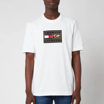 Image of Tommy Hilfiger Mens Icon Earth Badge T-Shirt - White - L