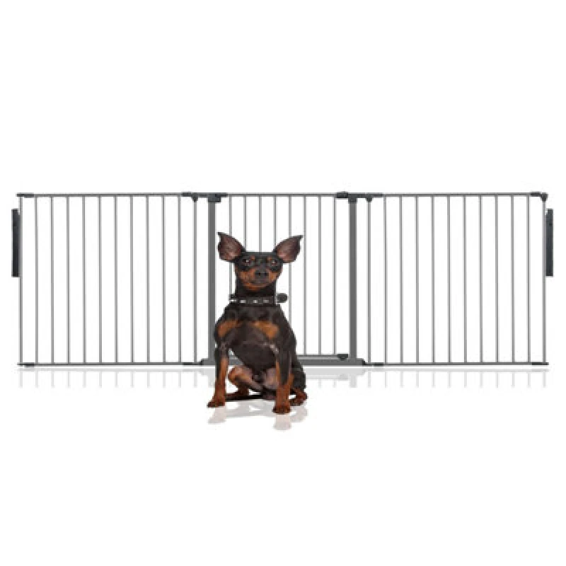 Image of Bettacare Premium Multi Panel Flexible Pet Barrier, Up To 226Cm Wide, Grey, 70Cm High