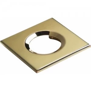 Image of KnightsBridge Traditional IP65 Square Fire Rated Bezels for FireKnight - Brass