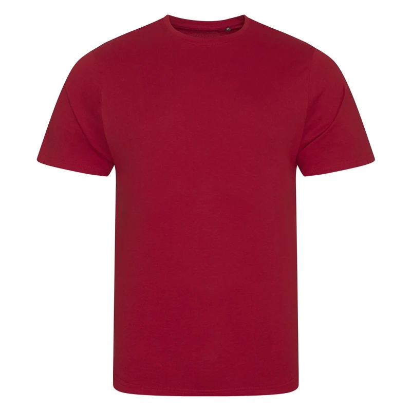 Image of AWDis AWDis Men Cascade logie T-Shirt in Red Size: Small Red S Male 5063425363131