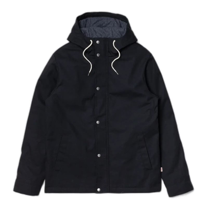 Image of Revolution Short parka with trim Revolution Noir Male M