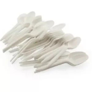 Image of Caroline White Plastic Forks (50)