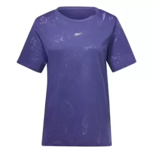 Image of Reebok Burnout Tee Womens - Purple