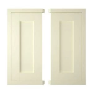 Image of IT Kitchens Holywell Ivory Style Framed Corner base door W925mm Set of 2