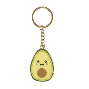 Image of Sass & Belle Happy Avocado Enamel Keyring