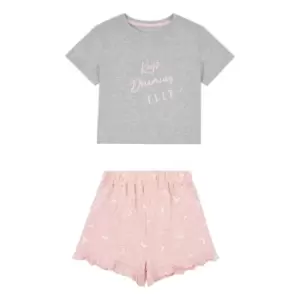 Image of Elle Graphic T Shirt Set - Pink