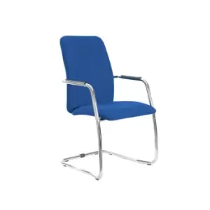 Image of Dams MTO Tuba Chrome Cantilever Frame Conference Chair with Fully Upholstered Ba
