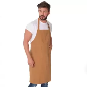 Image of Dennys Originals Bib Apron (One Size) (Khaki)