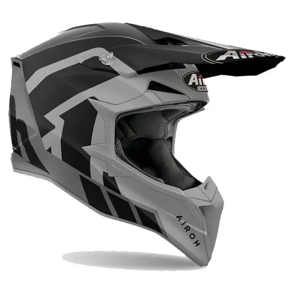 Image of Airoh Wraaap Reloaded Grey Black Offroad Helmet M